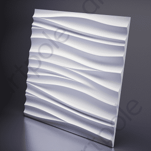 3D Дизайнерская панель из гипса SILK-2, 600x600 мм, 0,36 м2