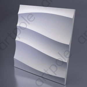 3D Дизайнерская панель из гипса Smoke -2, 650x650 мм, 0,4225 м2