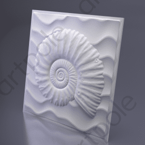 3D Дизайнерская панель из гипса UNDERWATER, 500Х500мм, 0,25 кв.м