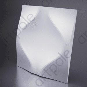 3D Дизайнерская панель из гипса SOUL, 600x600 мм, 0,36 м2