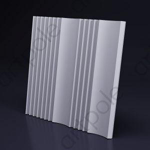 3D Дизайнерская панель из гипса FUSION 600*600мм, 0,36м2
