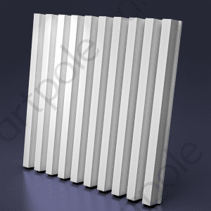 3D Дизайнерская панель из гипса REIKI   600x600 мм, 0,36 м2