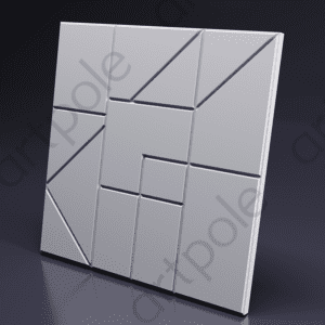 3D Дизайнерская панель из гипса SPLIT 600*600мм, 0,36м2