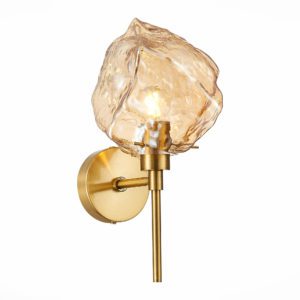 SL1175.301.01 Бра ST-Luce Латунь/Янтарный E14 1*40W Portici