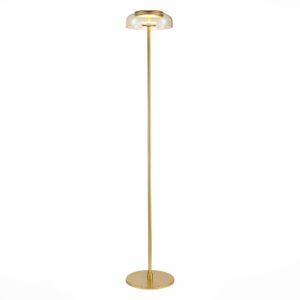 SL6002.205.01 Торшер ST-Luce Золотистый/Янтарный LED 1*7W 4000K LAZIO