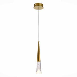 SL6111.203.01 Люстра подвесная ST-Luce Золотистый/Прозрачный LED 1*3W 3000K SOLLEN