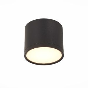ST113.432.09 Светильник потолочный Черный LED 1*9W 3000K 702Lm Ra>80 120° IP20 D88xH75 170-240V ST113