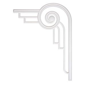 Угловой элемент RODECOR Ар-Деко 0312RAR (600*450*15) правый