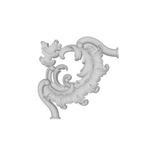 Угловой элемент RODECOR Рококо 0307LRC (150*150*16) левый