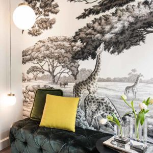 Английские обои De Gournay, коллекция Papiers Peints Panoramiques, артикул African Savannah/E-24