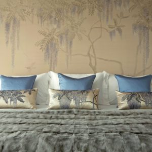 Английские обои De Gournay, коллекция Japanese & Korean, артикул Wisteria/K-06