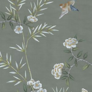 Американские обои Paul Montgomery Studio, коллекция Endur Collection (Mural Sources), артикул E-FL-219-GR-GF/Gold