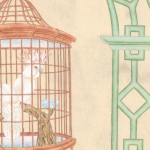 Американские обои Paul Montgomery Studio, коллекция Fine Painted Wallpapers, артикул Town in Song Dynasty