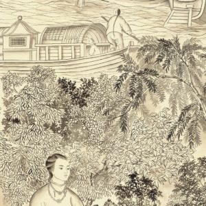 Американские обои Paul Montgomery Studio, коллекция Fine Painted Wallpapers, артикул Passiflora