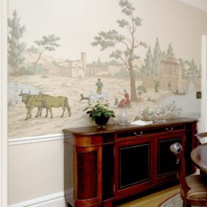 Американские обои Paul Montgomery Studio, коллекция Fine Painted Wallpapers, артикул Thornhill
