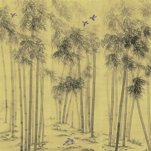 Американские обои Paul Montgomery Studio, коллекция Endur Collection (Mural Sources), артикул E-PN-880-AZ-SK/Cyan