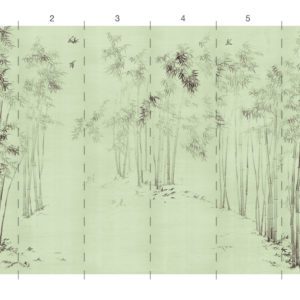 Американские обои Paul Montgomery Studio, коллекция Murals For Unique Walls, артикул Bamboo Forest/Antiqued