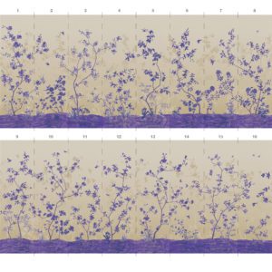 Американские обои Paul Montgomery Studio, коллекция Fine Painted Wallpapers, артикул Bamboo and Birds