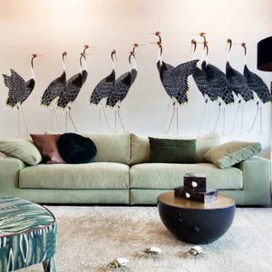 Панно Misha, коллекция Asia, артикул Cranes/Silver