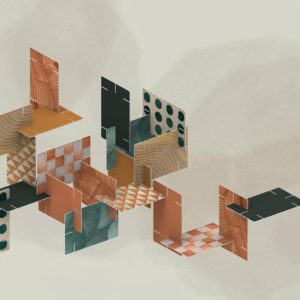 Панно Wall & Deco, коллекция Contemporary Wallpaper 2022, артикул WDPL2202