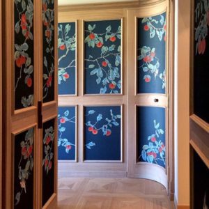 Панно Misha, коллекция Asia, артикул Red Kaki/Oriental Blue