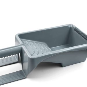 Ковш для краски с ручкойРазмер: для мини валиков 10 см.Материал: Полипропилен