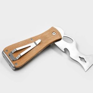 Многофункциональный складной скребок ROLLINGDOG™ 9 в 1Материал: нержавеющая сталь 420Ручка: буковое дерево премиум-класса