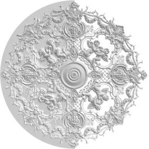 Розетка орнаментальная SR93N/V (наборная, накладная/врезная)