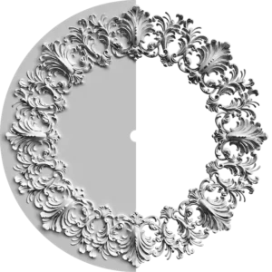 Розетка орнаментальная SR94N/V (наборная, накладная/врезная)
