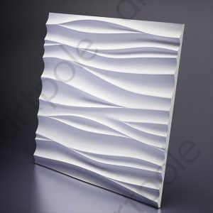 3D Дизайнерская панель из гипса SILK-1, 600x600 мм, 0,36 м2