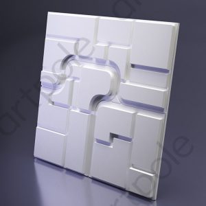 3D Дизайнерская панель из гипса SPACE -2, 600x600 мм, 0,36 м2