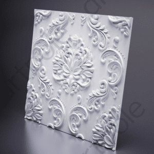 3D Дизайнерская панель из гипса VALENCIA, 600*600мм, 0,36м2