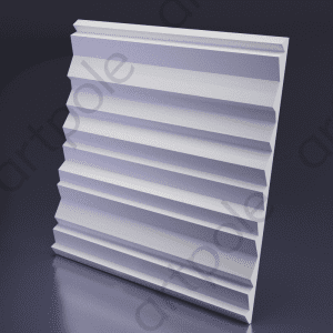 3D Дизайнерская панель из гипса ZEBRANO, 600x600 мм, 0,36 м2