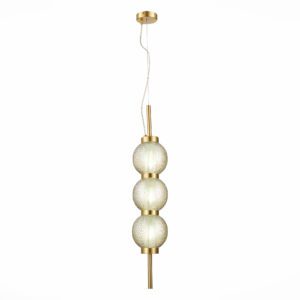 SL1155.303.03 Светильник подвесной ST-Luce Латунь/Коньячный E14 3*40W MARENA