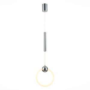 SL1578.103.01 Подвес ST-Luce Хром/Белый,Хром LED 1*15W 3000K GIERA
