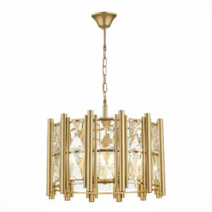 SL1623.203.06 Люстра подвесная ST-Luce шампань/шампань, прозрачный E14 6*40W CORSIA