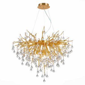 SL1651.203.09 Люстра подвесная ST-Luce Золотистый/Золотистый G9 9*5W Anzio