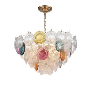 SL420.203.18 Люстра подвесная ST-Luce Золотистый/Разноцветный E14 18*40W CONELI