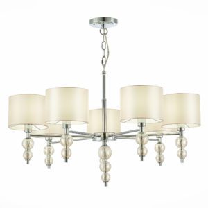 SLE105703-07 Люстра подвесная Хром/Светло-бежевый E14 7*40W RAMER