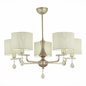 SLE107703-05 Люстра подвесная Шампань/Светло-бежевый E14 5*40W ELIDA