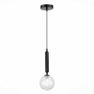 SLE220343-01 Подвес Черный/Прозрачный G9 1*5W Salerno