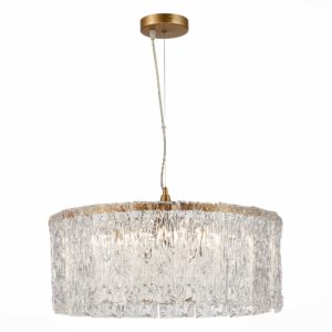 SLE283203-06 Люстра подвесная Золотистый/Прозрачный E27 6*40W RIDA