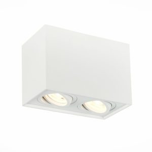 ST109.507.02 Светильник потолочный Мат. белый GU10 2*50W  L181xW100xH123 220V Без ламп ST109