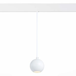 ST354.533.12 Магнитный трековый светильник подвесной Белый LED 1*12W 3000K 750Lm Ra>80 36° IP20 D100xH92 48V ST354