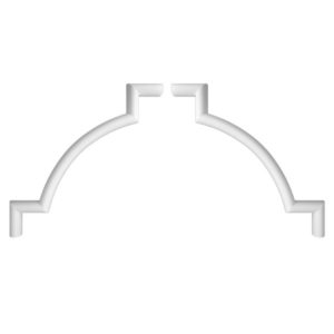 Угловой элемент RODECOR Барокко 03101BR (170*170*9)