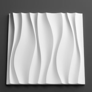 3d панель гипсовая PAN017 Волна
