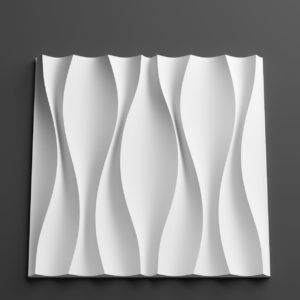 3d панель гипсовая PAN030 Волна