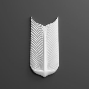 3d панель гипсовая PAN039 Перо