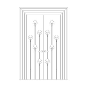 Оформление дверей RODECOR Лалик 76432AR