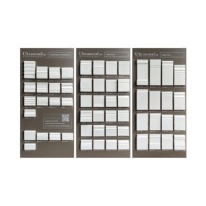 Комплект из 3-ех стендов UW 2021-07 цв.корич. с бел.проф.